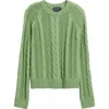 Pendleton Cable Stitch Sweater In Green