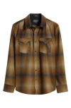 PENDLETON PENDLETON CANYON PLAID LINED WOOL SNAP-UP SHIRT