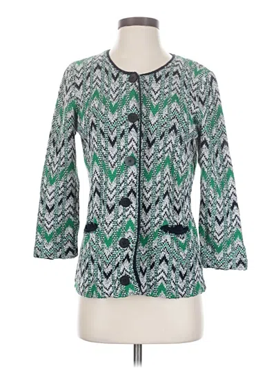 Pre-owned Pendleton Cardigan Sweater In Green