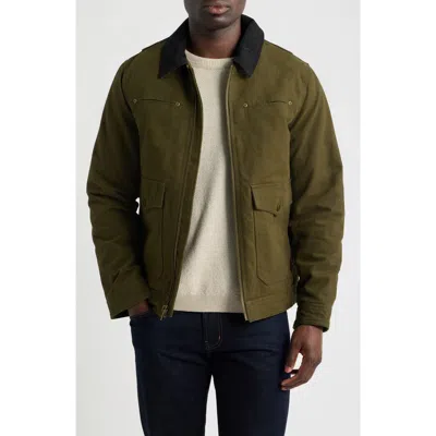 Pendleton Carson City Cotton Canvas Ranch Jacket In Green