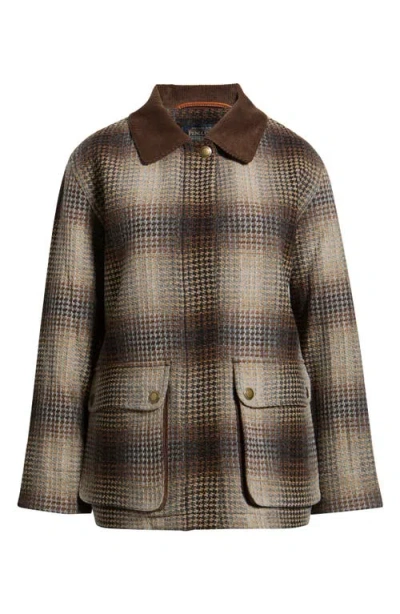 Pendleton Cascades Wool Barn Coat In Multi