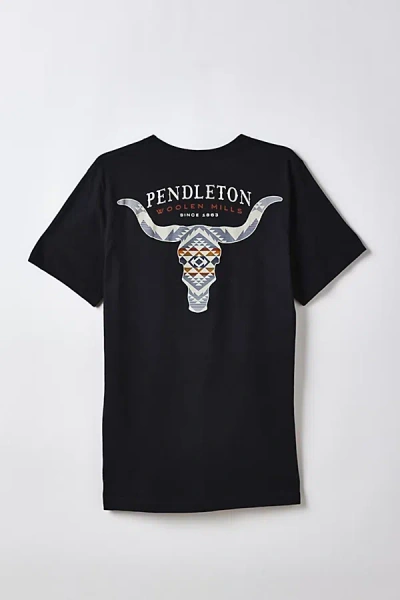 Pendleton Cascadia Skull Graphic Tee In Black, Men's At Urban Outfitters