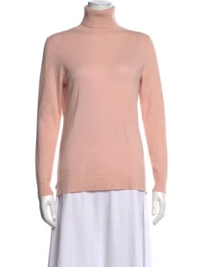 Pre-owned Pendleton Cashmere Turtleneck Sweater In Pink