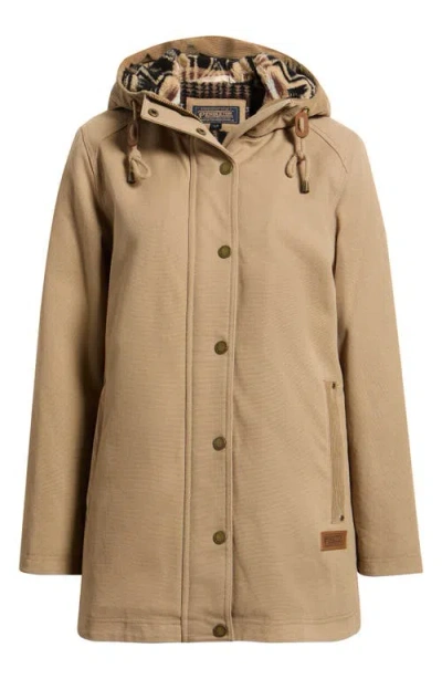 Pendleton Cedar Creek Canvas Parka In Old Oak