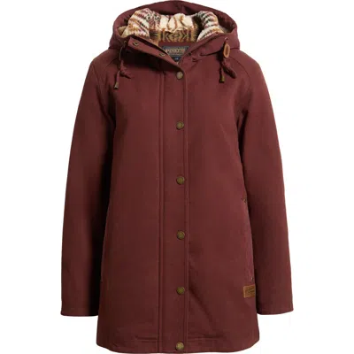 Pendleton Cedar Creek Canvas Parka In Red