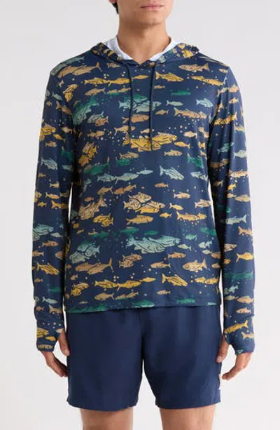 Pendleton Century Harding Long Sleeve Hooded Rashguard In Blue