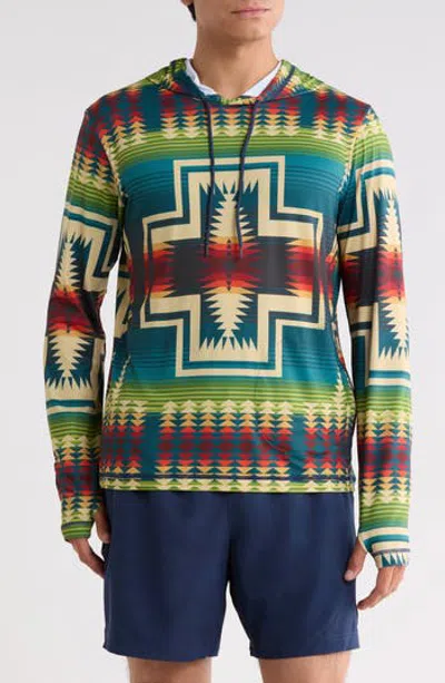 Pendleton Century Harding Long Sleeve Hooded Rashguard In Multi