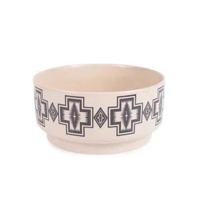 Pendleton Ceramic Dog Bowl In Beige
