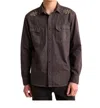 Pendleton Chandler Embroidered Shirt In Black In Black