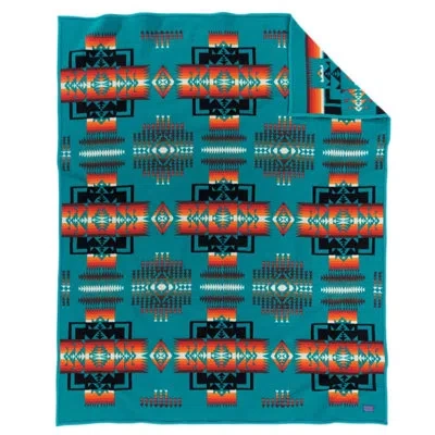Pendleton Chief Joesph Turquoise In Blue,cream