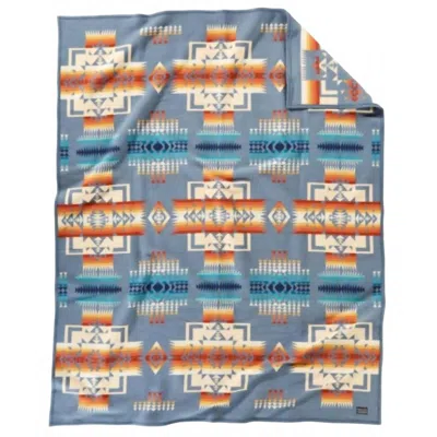 Pendleton Chief Joseph Blanket: Queen In Slate In Blue