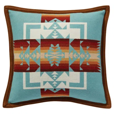 Pendleton Chief Joseph Pillow In Aqua In Multi