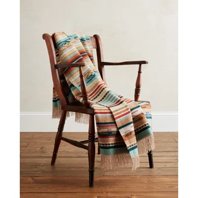 Pendleton Chimayo Coral Throw In Orange,tan