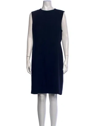Pre-owned Pendleton Crew Neck Knee-length Dress In Black