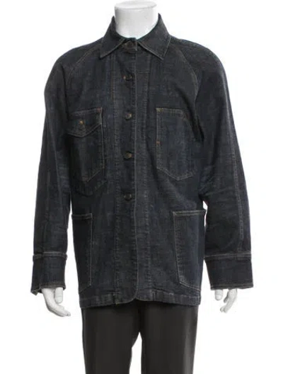Pre-owned Pendleton Denim Jacket In Black