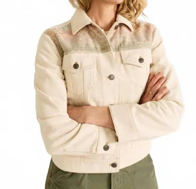 Pendleton Denim Trucker Jacket In Natural Laurel Grove In Multi