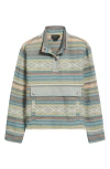Pendleton Double Soft Half Snap Top In Multi