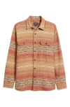 Pendleton Driftwood Stripe Chamois Button-up Shirt In Beacon Rock Tan