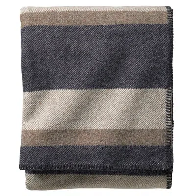 Pendleton Eco Wise Midnight Navy Stripe  Blanket