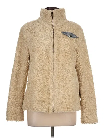 Pre-owned Pendleton Faux Fur Jacket In Gold