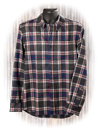 Pendleton Fireside Button Down Shirt In Oxford Mix Windowpane In Blue