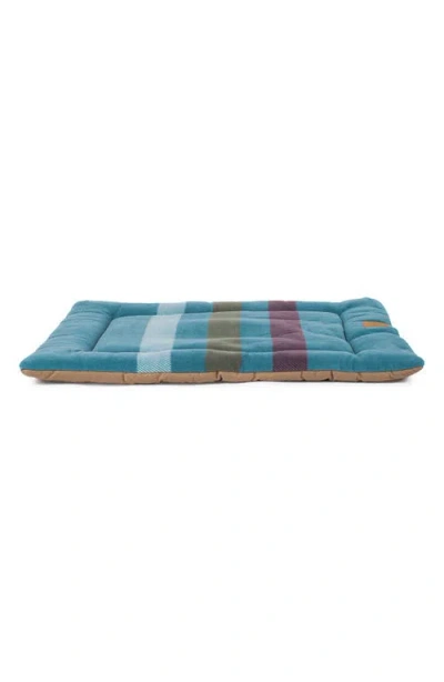 Pendleton Fleece Comfort Cushion In Cabin Stripe Shale