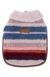 Pendleton Fleece Dog Coat In Multi