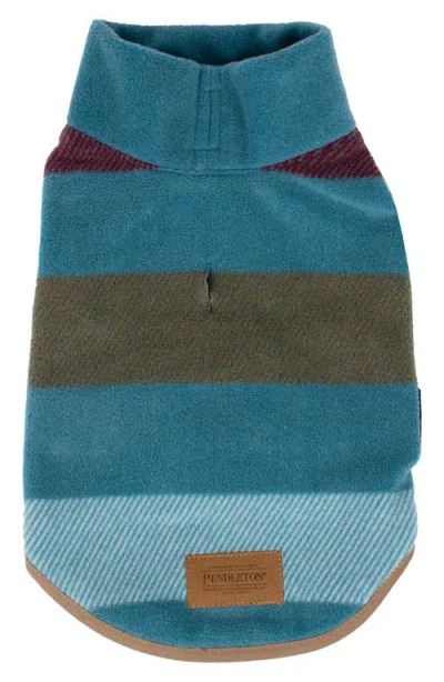 Pendleton Fleece Dog Vest In Blue