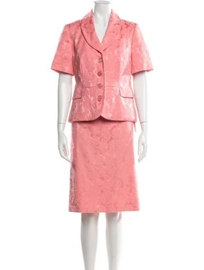 Pre-owned Pendleton Floral Print Skirt Set In Pink