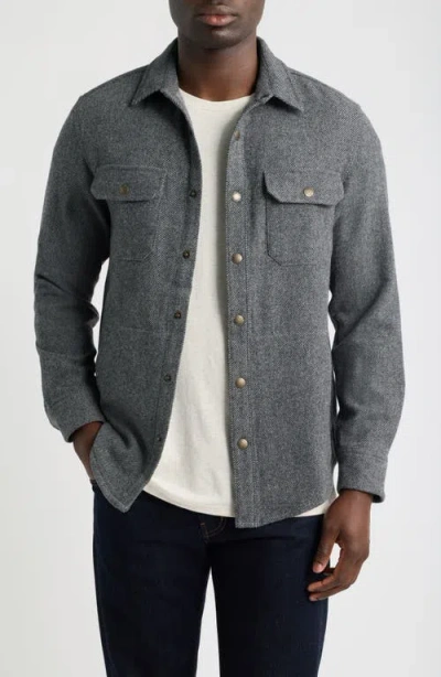 Pendleton Forest Twill Wool Blend Shirt In Gray