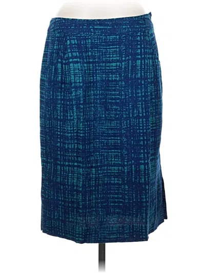 Pre-owned Pendleton Formal Skirt In Blue
