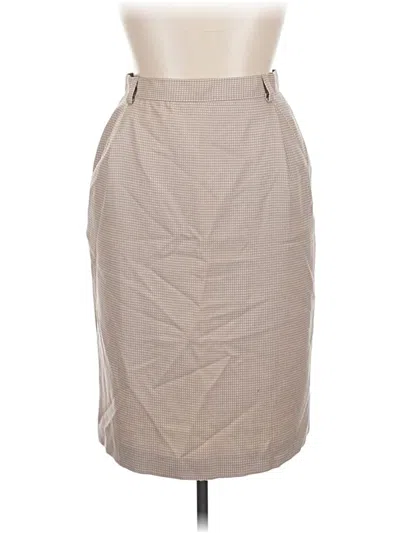Pre-owned Pendleton Formal Skirt In Brown