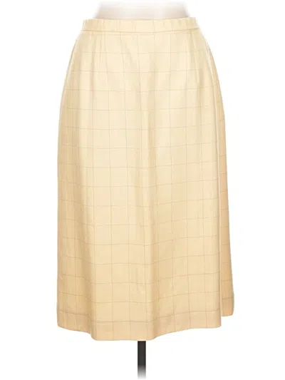 Pre-owned Pendleton Formal Skirt In Gold