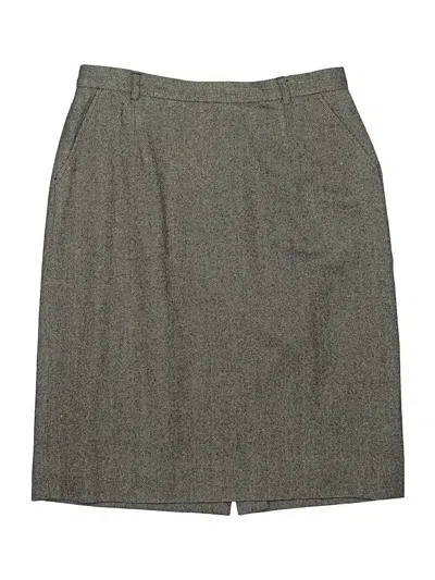 Pre-owned Pendleton Formal Skirt In Gray