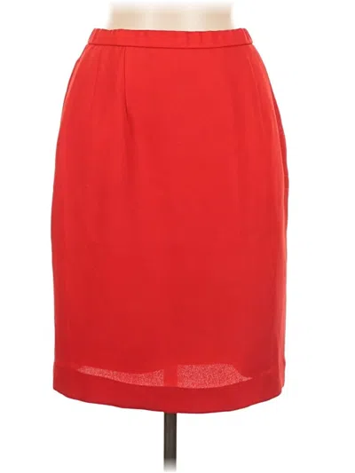 Pre-owned Pendleton Formal Skirt In Red