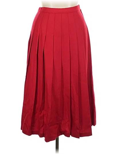 Pre-owned Pendleton Formal Skirt In Red