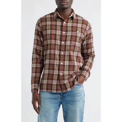 Pendleton Fremont Plaid Flannel Button-up Shirt In Brown