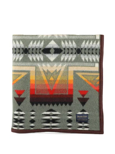 Pendleton Geometric-pattern Blanket In Multi