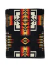 Pendleton Geometric-pattern Travel Towel In Black