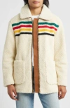 Pendleton Glacier Sunset High Pile Fleece Jacket In Neutral