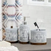 Pendleton Harding 3pc Bath Set Blue/ Ivory 3pc Set