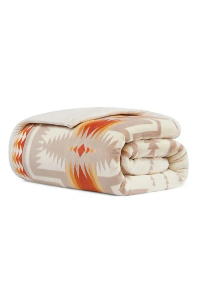 Pendleton Harding Printed Plush Throw In Multi