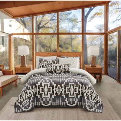 Pendleton Harding Star Coverlet Frosted Gray