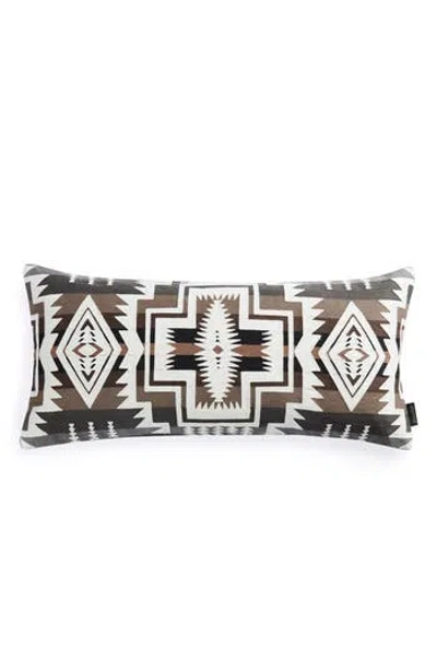 Pendleton Harding Star Embroidered Lumbar Pillow In Frosted Gr