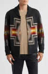 Pendleton Harding Zip Cardigan In Black