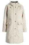 Pendleton Hayden Water Repellent Wool Blend Hooded Coat In Brown
