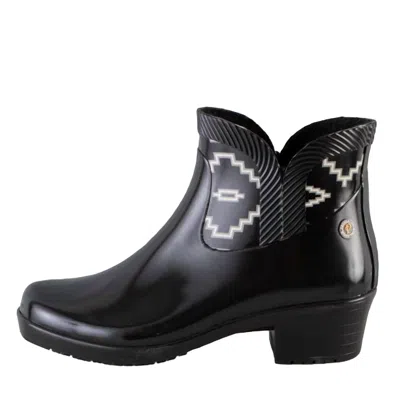 Pendleton Heritage Kiva Steps City Ankle Rain Boots In Black