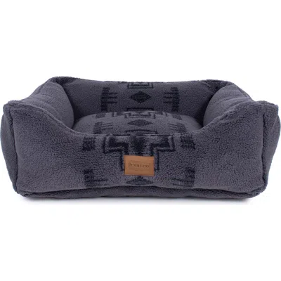 Pendleton High Pile Fleece Kuddler Dog Bed In Gray