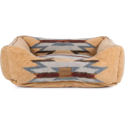Pendleton High Pile Fleece Kuddler Dog Bed In Brown