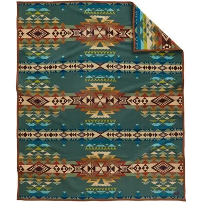 Pendleton Highland Balsam Throw In Green,gold